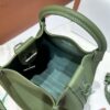 Loro Piana Micro Bale bag Grained Calfskin Dark Lichen Green | Loro Piana