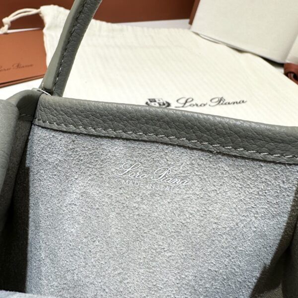 Loro Piana Micro Bale bag Grained Calfskin Yerba Mate | Loro Piana