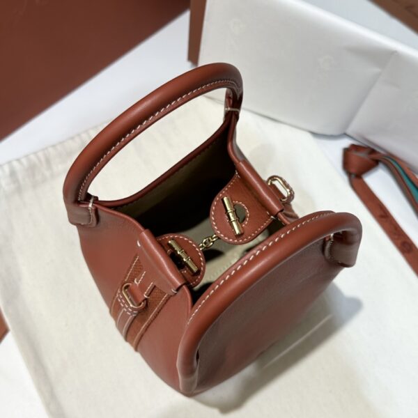 Loro Piana Small Bale bag Smooth Calfskin Deep Kummel | Loro Piana
