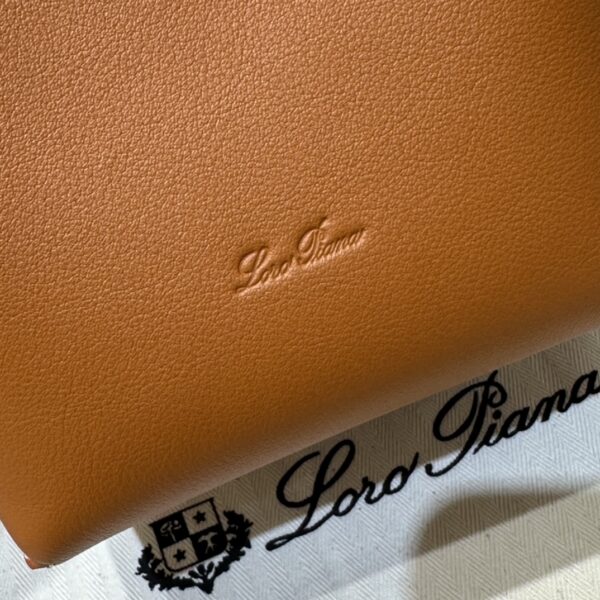Loro Piana Bale Medium leather crossbody bag Loro Piana bag brown
