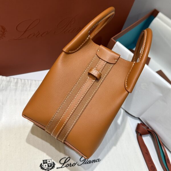 Loro Piana Bale Medium leather crossbody bag Loro Piana bag brown