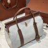 Loro Piana Loom bag L32 Cotton, Linen Natural/Caramel Sugar/Sun Gold