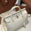 Loro Piana Loom bag L32 Grained Calfskin Whisper White | Loro Piana