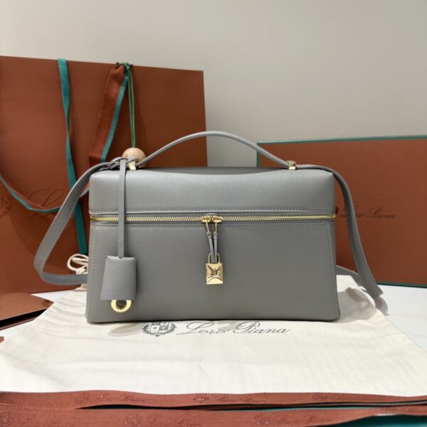 Extra bag L27 leather shoulder bag in dark gray