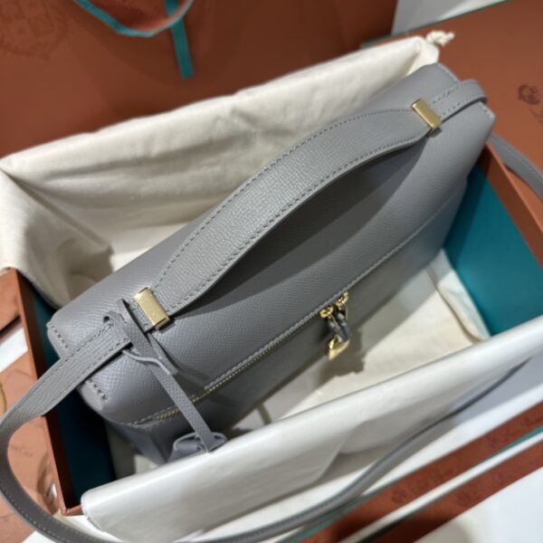 Extra bag L27 leather shoulder bag in dark gray