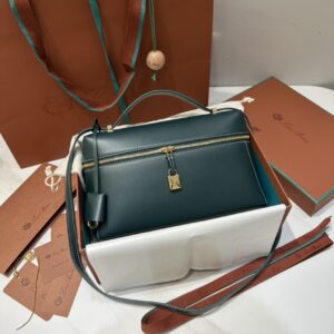 Extra bag L27 leather shoulder bag in  dark green