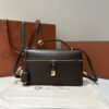 Extra bag L27 leather shoulder bag in brown -black