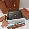 Extra bag L27 leather shoulder bag in brown -black