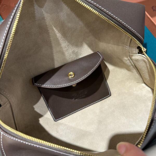 Extra bag L27 leather shoulder bag in brown -black