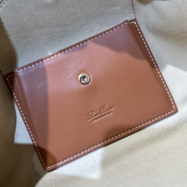 Extra L27 leather crossbody bag in brown- Loro Piana |
