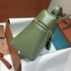 Extra L27 leather crossbody bag in green- Loro Piana |