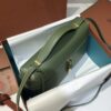 Extra L27 leather crossbody bag in green- Loro Piana |