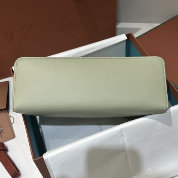 Extra L27 leather crossbody bag in green - Loro Piana |