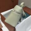 Extra L27 leather crossbody bag in green - Loro Piana |