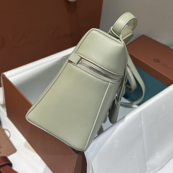 Extra L27 leather crossbody bag in green - Loro Piana |