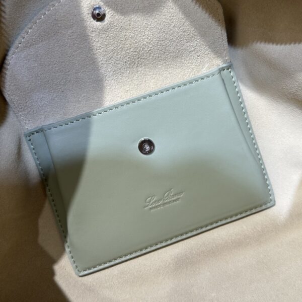 Extra L27 leather crossbody bag in green - Loro Piana |
