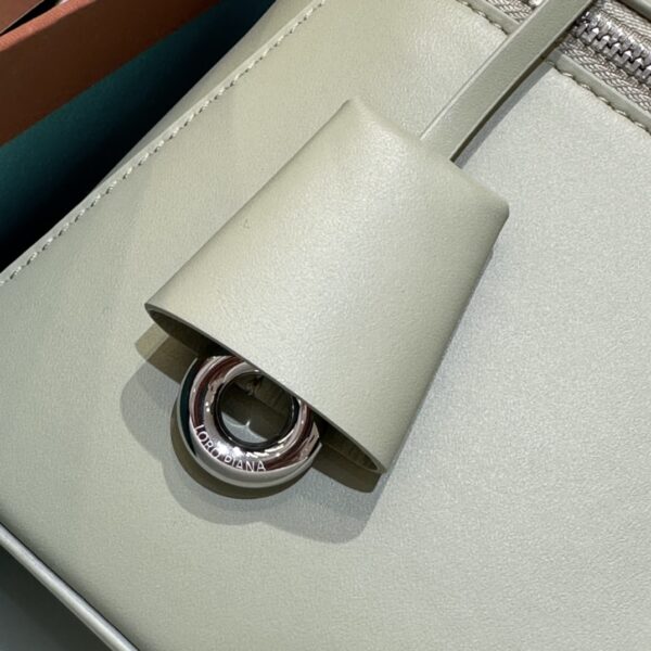 Extra L27 leather crossbody bag in green - Loro Piana |