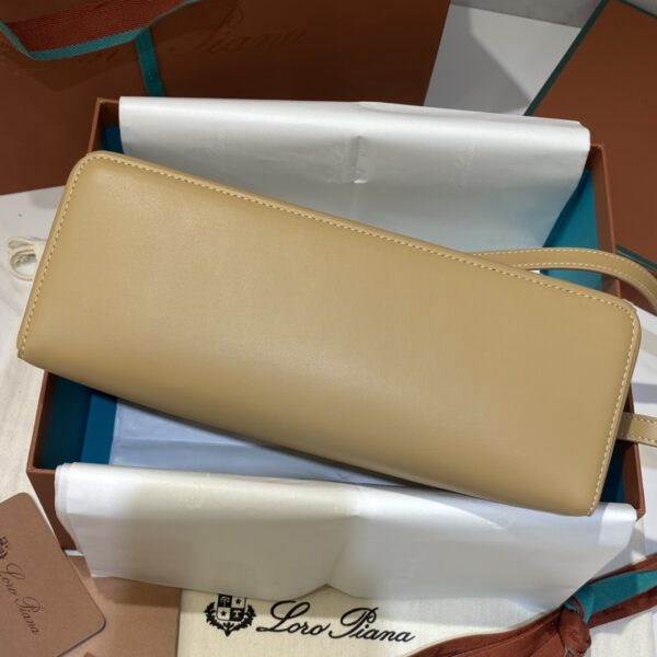 Extra L27 leather crossbody bag in brown - Loro Piana |