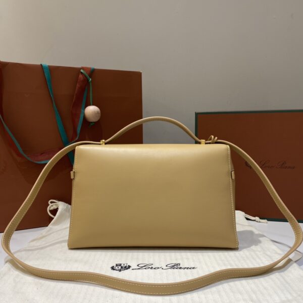 Extra L27 leather crossbody bag in brown - Loro Piana |