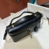 Extra L27 leather crossbody bag in black - Loro Piana |