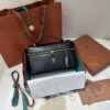 Extra L27 leather crossbody bag in black - Loro Piana |