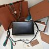 Extra L27 leather crossbody bag in black - Loro Piana |