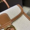 Delvaux Natural/Tan Calf Trim Canvas Brillant PM Bag ○