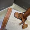 Delvaux Natural/Tan Calf Trim Canvas Brillant PM Bag ○