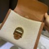 Delvaux Natural/Tan Calf Trim Canvas Brillant PM Bag ○