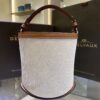 DELVAUX Linen Canvas Supple Calfskin Mini Pin Daily Surpiqu