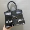 Brillant leather tote Delvaux Black in Leather