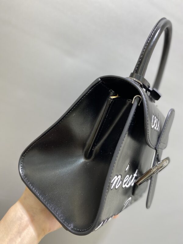 Brillant leather tote Delvaux Black in Leather
