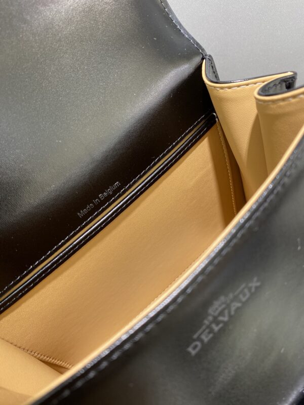 Brillant leather tote Delvaux Black in Leather