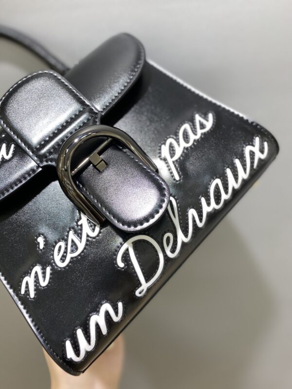 Brillant leather tote Delvaux Black in Leather