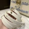 Delvaux Brillant MM Leather Handbag White Pony-style calfskin r