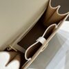 Delvaux Brillant MM Leather Handbag White Pony-style calfskin r