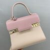 DELVAUX Calfskin MM Tempete Satchel PINK