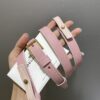 DELVAUX Calfskin MM Tempete Satchel PINK