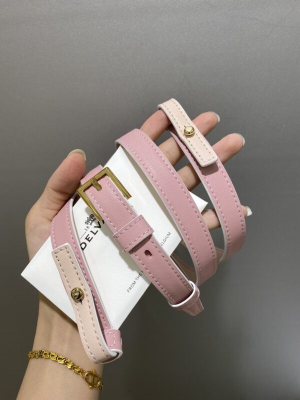 DELVAUX Calfskin MM Tempete Satchel PINK