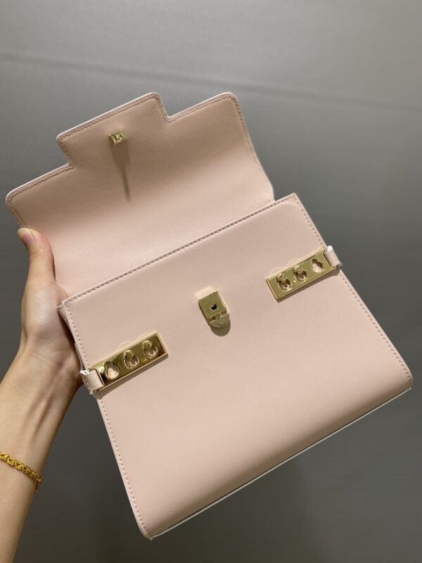 DELVAUX Calfskin MM Tempete Satchel PINK