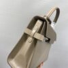 DELVAUX Calfskin MM Tempete Satchel BROWN GRAY