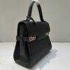 DELVAUX Calfskin MM Tempete Satchel BLACK