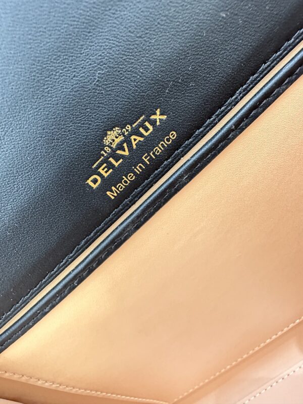 DELVAUX Calfskin MM Tempete Satchel BLACK