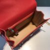 DELVAUX Calfskin MM Tempete Satchel  RED