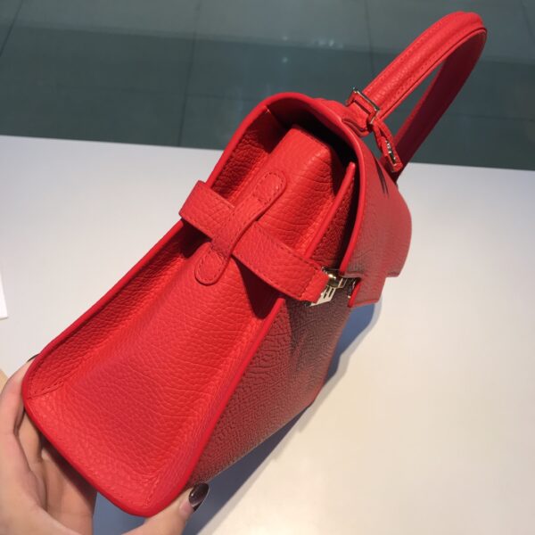 DELVAUX Calfskin MM Tempete Satchel  RED