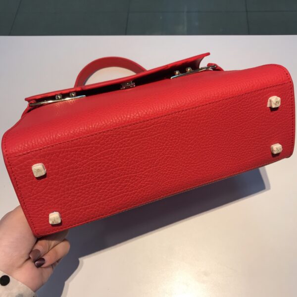 DELVAUX Calfskin MM Tempete Satchel  RED