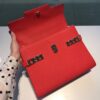 DELVAUX Calfskin MM Tempete Satchel  RED
