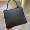 DELVAUX Calfskin MM Tempete Satchel  BLACK