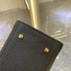 DELVAUX Calfskin MM Tempete Satchel  BLACK