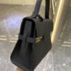 DELVAUX Calfskin MM Tempete Satchel  BLACK